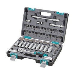 STELS - Trusa chei tubulare cu antrenor de 1/2 inch si biti - 60 piese