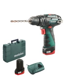 Masina de gaurit cu percutie cu acumulatori Metabo PowerMaxx SB, 2 acum. 2.0Ah