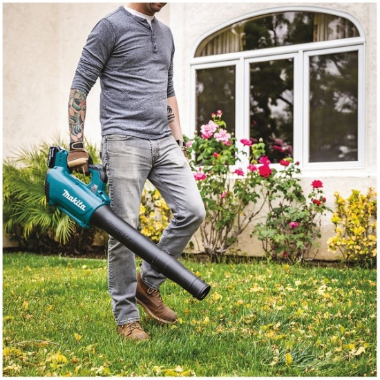 Suflanta cu acumulator 18V Makita DUB184Z.6, motor fara perii, turatie reglabila, 780 m3/h, 1 x acumulator 6.0 Ah si incarcator rapid – Makita DUB184Z.6