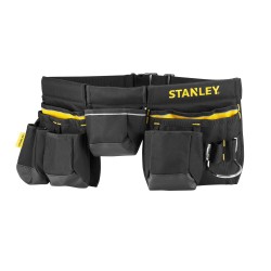 Centura pentru scule din material textil Stanley 1-96-178, buzunare multiple, suport pentru ciocan