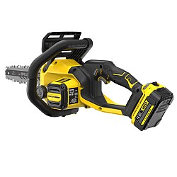 Fierastrau cu lant cu acumulator 18V Stanley Fatmax SFMCCS730M1-QW, lama 30cm, 1 acumulator x 4 ah si incarcator Fierastrau cu lant cu acumulator 18V Stanley Fatmax SFMCCS730M1-QW, lama 30cm, 1 acumulator x 4 ah si incarcator