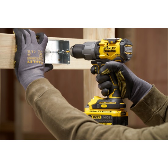 STANLEY SFMCD726D2K-QW – Masina de gaurit si insurubat cu percutie cu acumulator 18V Stanley SFMCD726D2K-QW, motor fara perii, mandrina metalica, iluminare LED, 80nM, 2 x acumulator 2.0 Ah, incarcator si valiza transport Masina de gaurit si insurubat cu percutie cu acumulator 18V Stanley SFMCD726D2K-QW, motor fara perii, mandrina metalica, iluminare LED, 80nM, 2 x acumulator 2.0 Ah, incarcator si valiza transport – STANLEY SFMCD726D2K-QW