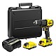 Masina de gaurit si insurubat cu acumulator 18V Stanley SFMCD710D2K-QW, motor fara perii, iluminare LED, 60nM, 2 x acumulator 2.0 Ah, incarcator si valiza transport – STANLEY SFMCD710D2K-QW