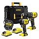 Set 2 scule Stanley FatMax SFMCK461D2T-QW masina de gaurit cu percutie, masina de insurubat cu impact, motor fara perii, 2 x 2 ah + valiza transport – STANLEY SFMCK461D2T-QW