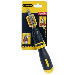 Surubelnita magnetica cu clichet si 10 varfuri Stanley 0-68-010