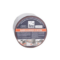 Bandă de etanșare din aluminiu cu bitum RINO, 1mmx150mmx10m
