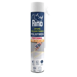 Spumă poliuretanică adezivă pentru polistiren RINO Polistiren, 750ml, cu aplicator Spumă poliuretanică adezivă pentru polistiren RINO Polistiren, 750ml, cu aplicator