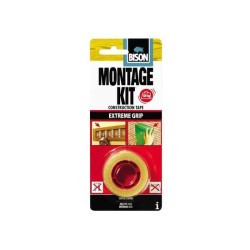Bandă dublu adezivă pentru construcții BISON Montage Kit Tape, 1,5mx19mm Bandă dublu adezivă pentru construcții BISON Montage Kit Tape, 1,5mx19mm