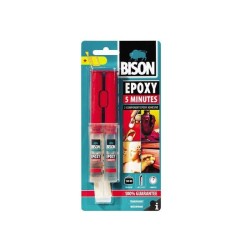 Adeziv epoxidic bicomponent rapid BISON Epoxy 5 minute, 2 x12ml Adeziv epoxidic bicomponent rapid BISON Epoxy 5 minute, 2 x12ml