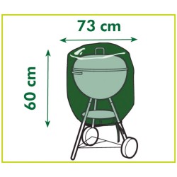 Husă de protecție pentru grătar cu cărbuni, 73x73x60 cm