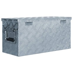 Cutie din aluminiu, 61,5 x 26,5 x 30 cm, argintiu
