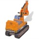 Excavator ride-on, galben, plastic Excavator ride-on, galben, plastic