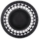 Vatră de foc cu mozaic, negru și alb, 68 cm, ceramică Vatră de foc cu mozaic, negru și alb, 68 cm, ceramică