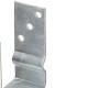 Ancore de gard, 6 buc., argintiu, 7x6x15 cm, oțel galvanizat