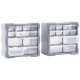 Organizatoare cu 12 sertare, 2 buc., 26,5 x 16 x 26 cm Organizatoare cu 12 sertare, 2 buc., 26,5 x 16 x 26 cm