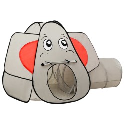 Cort de joacă elefant pentru copii 250 bile, gri, 174x86x101 cm