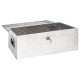 Cutie de depozitare, argintiu, 80x39x30 cm, aluminiu