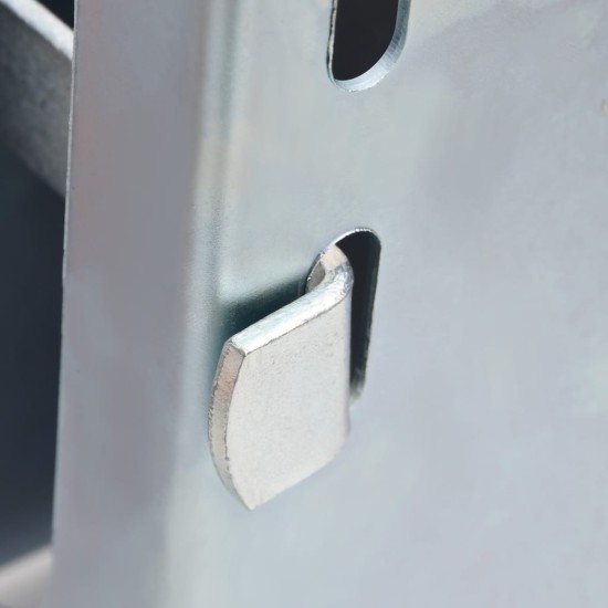 Dispozitiv blocare cârlig remorcă argintiu 11x11x23,5 cm oțel