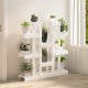 Suport pentru plante, alb, 104,5x25x109,5 cm, lemn masiv pin Suport pentru plante, alb, 104,5x25x109,5 cm, lemn masiv pin