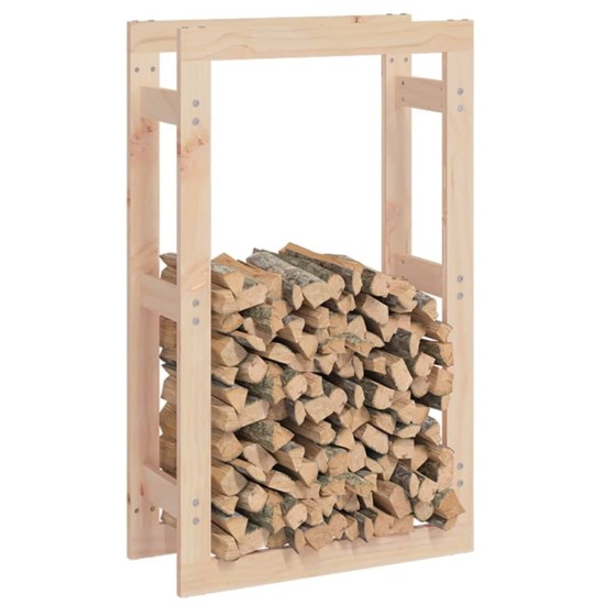 Rastel pentru lemne de foc, 60x25x100 cm, lemn masiv pin