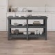 Banc de lucru, gri, 142,5x50x80 cm, lemn masiv pin Banc de lucru, gri, 142,5x50x80 cm, lemn masiv pin