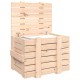 Cutie de depozitare, 58x40,5x42 cm, lemn masiv de pin