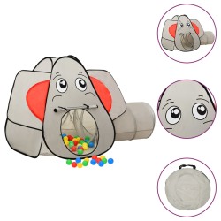 Cort de joacă elefant pentru copii, gri, 174x86x101 cm