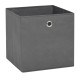 Cutii depozitare, 10 buc., gri, 28x28x28 cm, material nețesut Cutii depozitare, 10 buc., gri, 28x28x28 cm, material nețesut