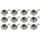 Lămpi solare de exterior LED, 12 buc., alb, 12 cm, rotund Lămpi solare de exterior LED, 12 buc., alb, 12 cm, rotund