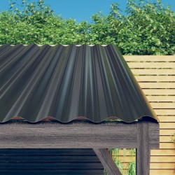 Panouri de acoperiș 36 buc. oțel vopsit antracit 80x36 cm