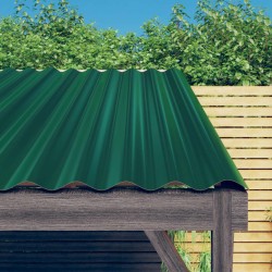 Panouri de acoperiș 36 buc. oțel vopsit verde 60x36 cm
