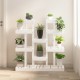 Suport pentru plante, alb, 104,5x25x109,5 cm, lemn masiv pin Suport pentru plante, alb, 104,5x25x109,5 cm, lemn masiv pin