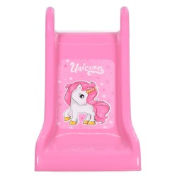 Tobogan pentru copii pliabil, roz, 111 cm