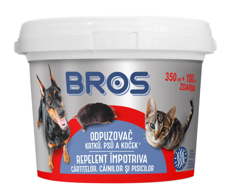 BROS - Caini si pisici repelent 350 ml + 100 ml extra – Bros B7825