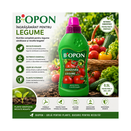 BIOPON 1168 - ingrasamant pentru legume 0,5 l – BIOPON 1168
