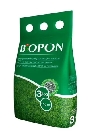 BIOPON 1132 - ingrasamant gazon cu buruieni control 3 kg – BIOPON B5675
