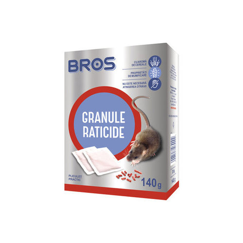 BROS 1632 - soareci si sobolani pelete 140 g - 0.003% – Bros 1632