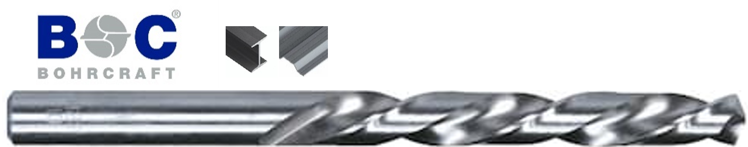 Burghiu cilindric scurt pentru metal DIN338 HSS-G, tip N, rectificat, Bohrcraft 3x61 mm, U11200100300 – BOC Bohraft U11200100300