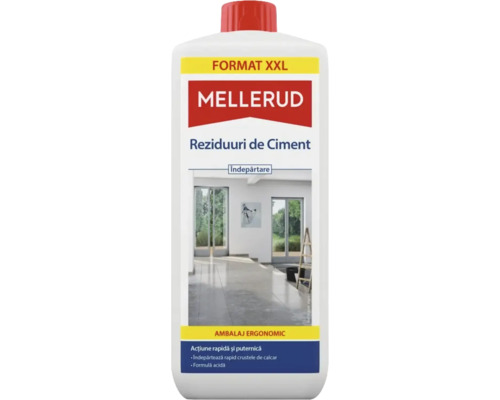 Soluție pentru îndepărtarea reziduurilor de ciment MELLERUD, 1,75L, 760073 – MELLERUD T0024