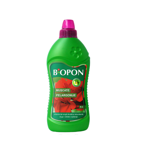 BIOPON 1014 - ingrasamant pentru muscate (Pelargonium) 0,5 l (422 specii muscata) – BIOPON 1014