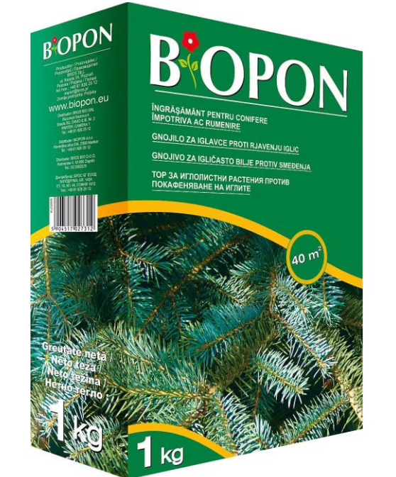 BIOPON 1052 - ingrasamant pentru conifere 1 kg – BIOPON B7305