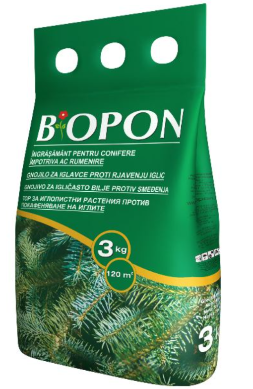 BIOPON ingras conifere anti-ingalbenire ace 3 kg* – Bros B6655