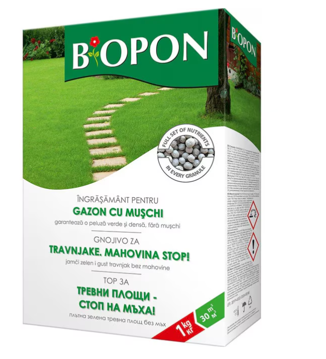 BIOPON ingrasamant gazon cu muschi control 1 kg – Bros B7282