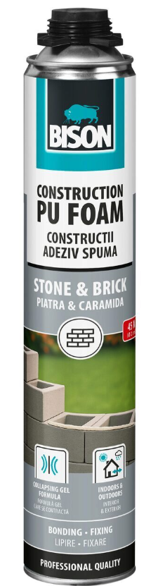 Bison PU BISON BCA – Spuma poliuretanica pentru BCA si caramizi BISON, adeziv Spuma poliuretanica pentru BCA si caramizi BISON, adeziv – Bison PU BISON BCA
