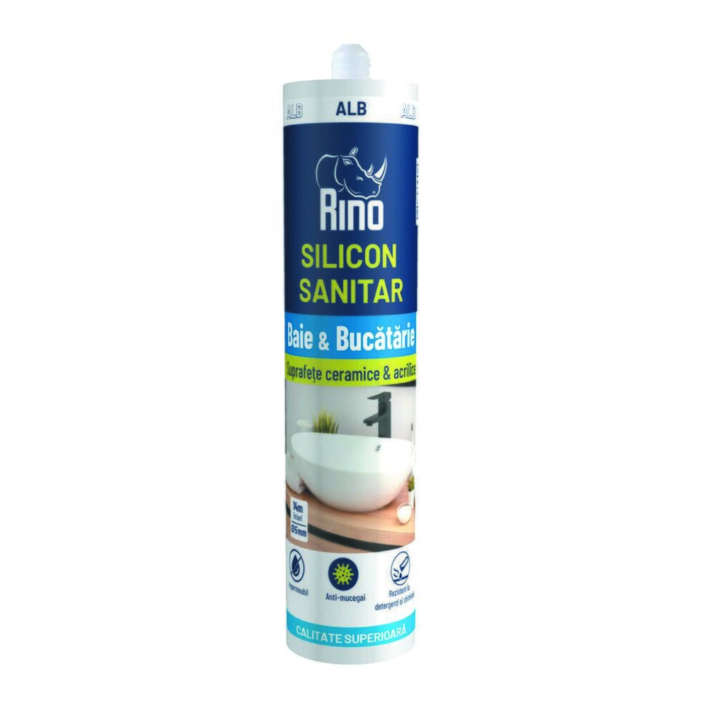 RINO Silicon sanitar alb 280ml H3779 – Rino RSSA