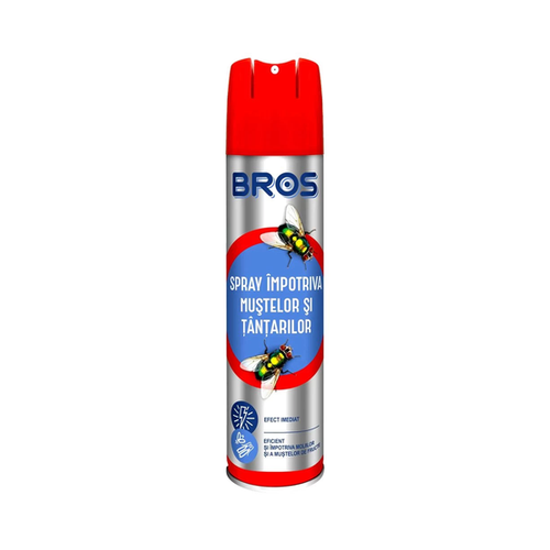 BROS - insecte zburatoare aerosol muste si tantari 520/400 ml B1327 – Bros B1327