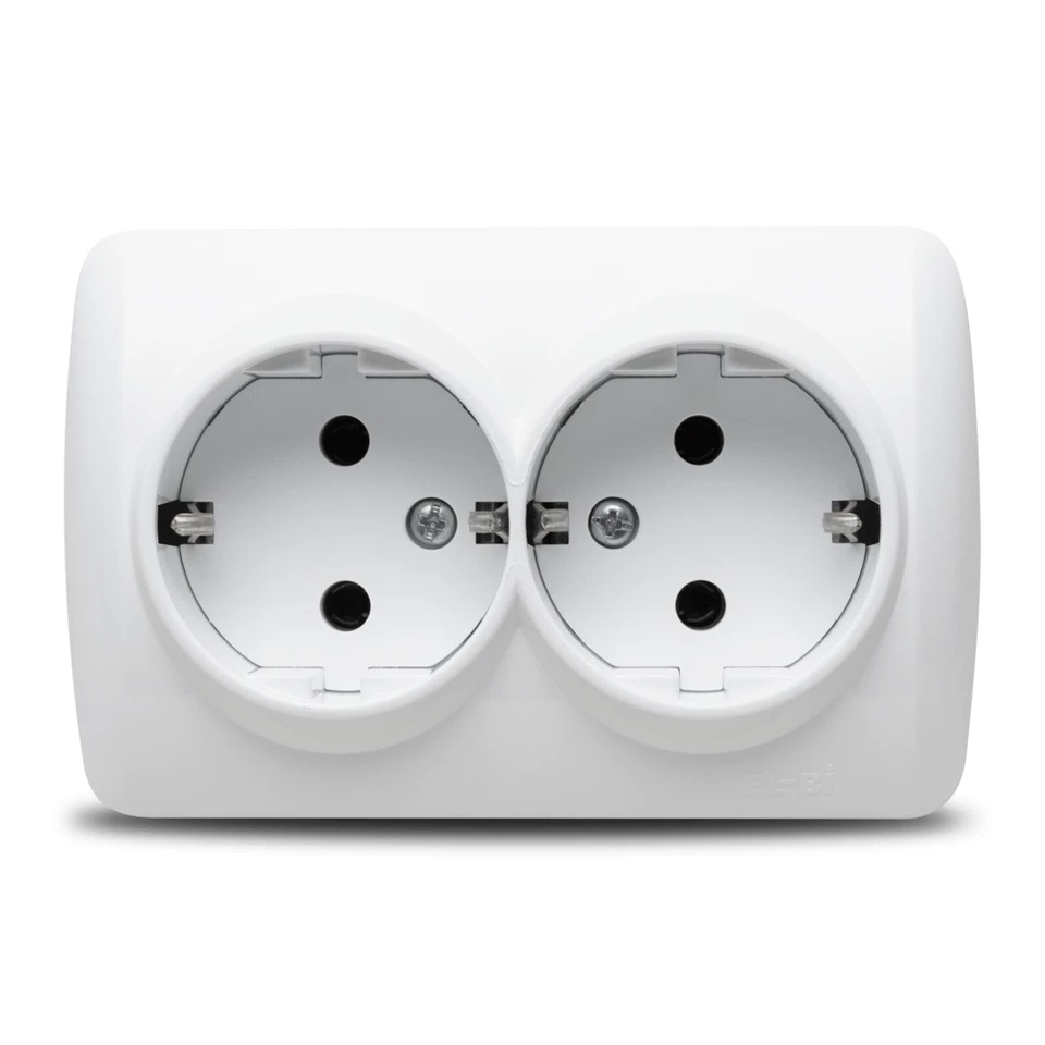 Alsu-priza Dubla cu C.p. P.t. – Elbi Electric & lighting PDPTA