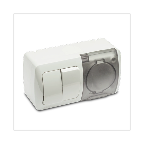 Eva-modul Comutator+priza cu CP cu Capac Pt – Elbi Electric & lighting CPCPTE
