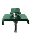 Clema prindere panou gard bordurat cu surub autoforant 6.3X25mm RAL6005, CLEMA 6.3X25C (set de 50 buc.) – Duplifix CLEMA 6.3X25C