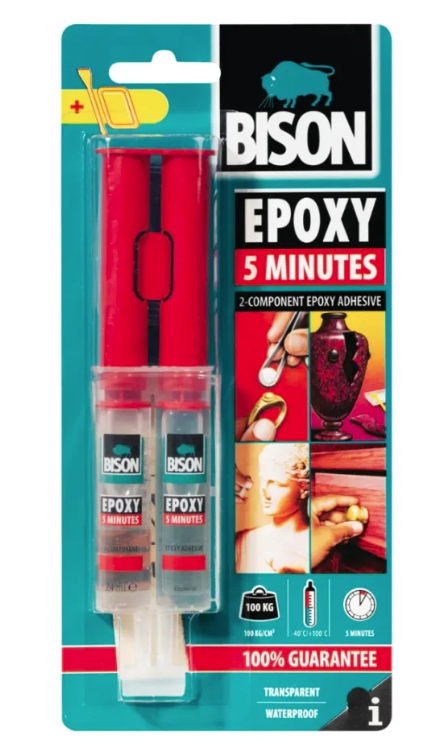 BISON Epoxy 5minute -adeziv rapid 2*12ml BL – Bison E5